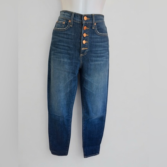 Alice + Olivia Jeans button up skinny crop pants size 26 - Picture 2 of 16